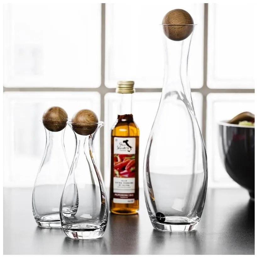 Zestaw 2 butelek na ocet i olej Sagaform Oval, 300 ml