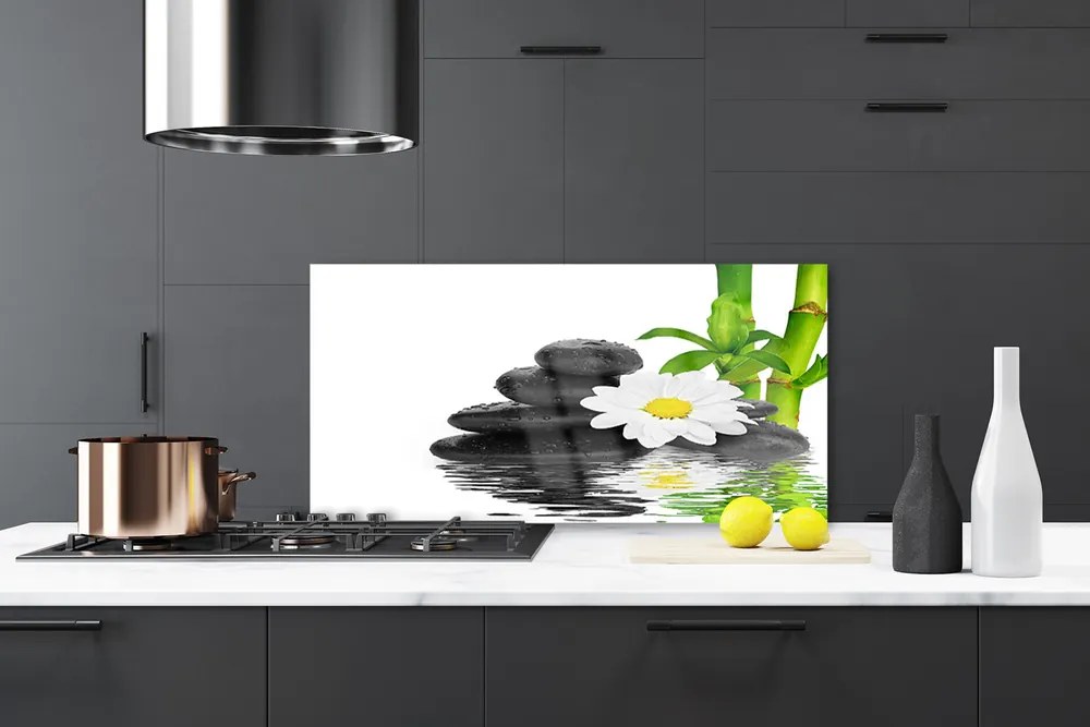 Panel Szklany Harmonijna Kompozycja Zen z Bambusem