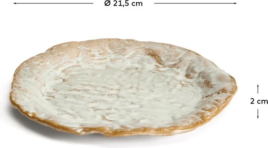 Szary ceramiczny talerz deserowy ø 21 cm Alenia – Kave Home