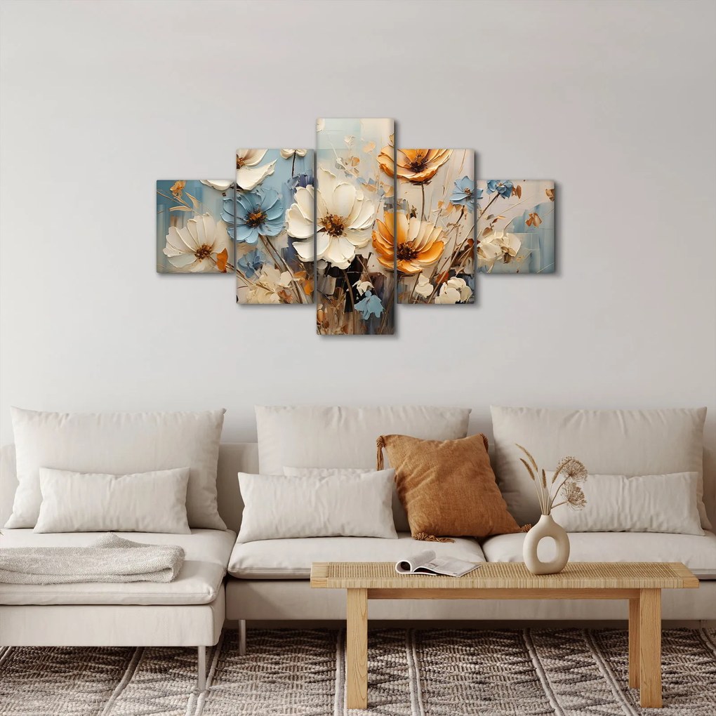 Obraz - Bukiety, malarstwo (125x70 cm)