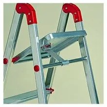 Rolser Schodki aluminiowe do profesjonalnego zastosowania Unica, 4 stopnie, 4 stopnie