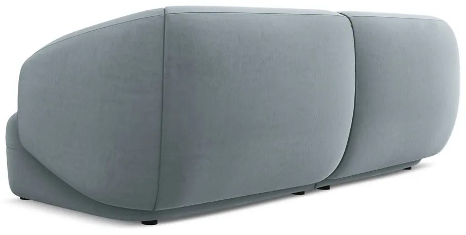 Jasnoniebieska aksamitna sofa 232 cm Moana – Makamii