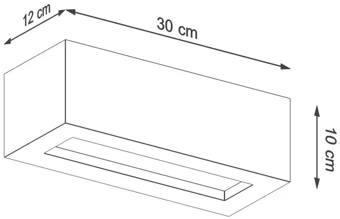 Industrialny podłużny kinkiet - S174 S2-M95