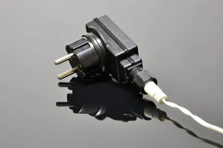 Świąteczny świetlny deszcz - 4 m, 200 LED, ciepła biel