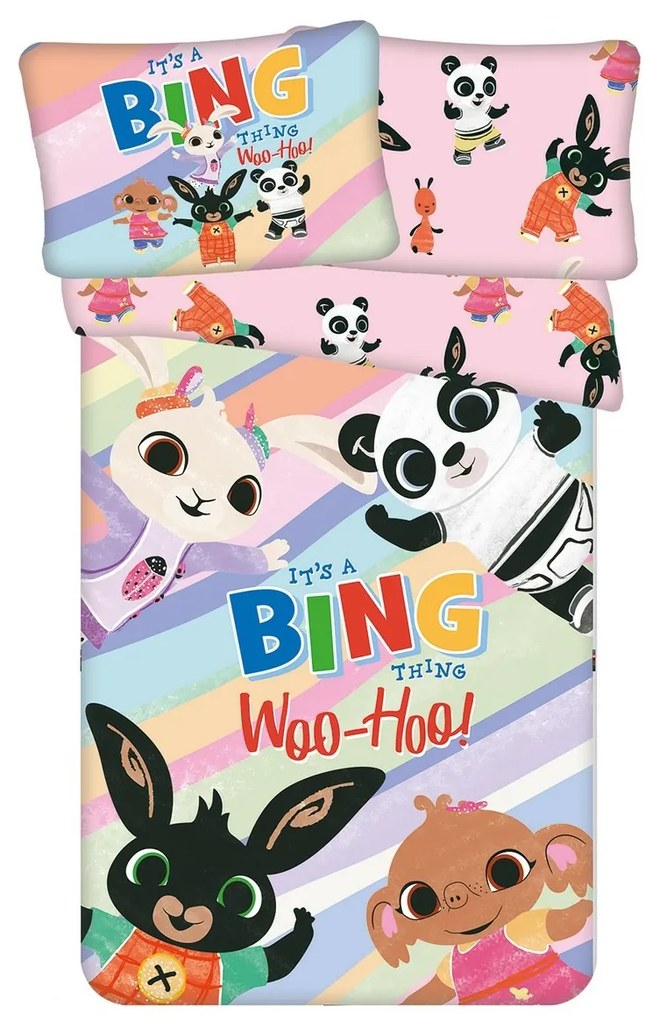 Jerry Fabrics Dziecięca pościel bawełniana do łóżeczka Króliczek Bing It´s a thing