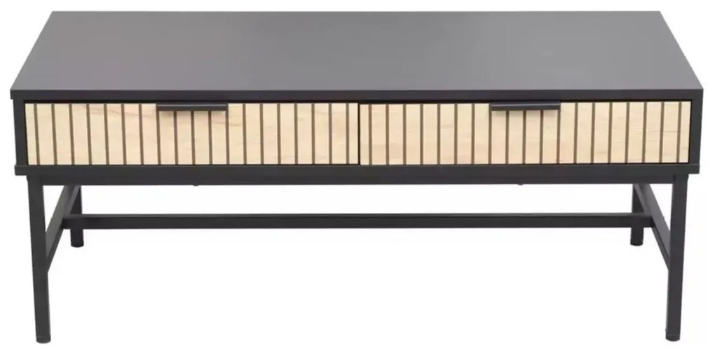 Ława MAGO 100x48 dąb/czarny mat SIGNAL