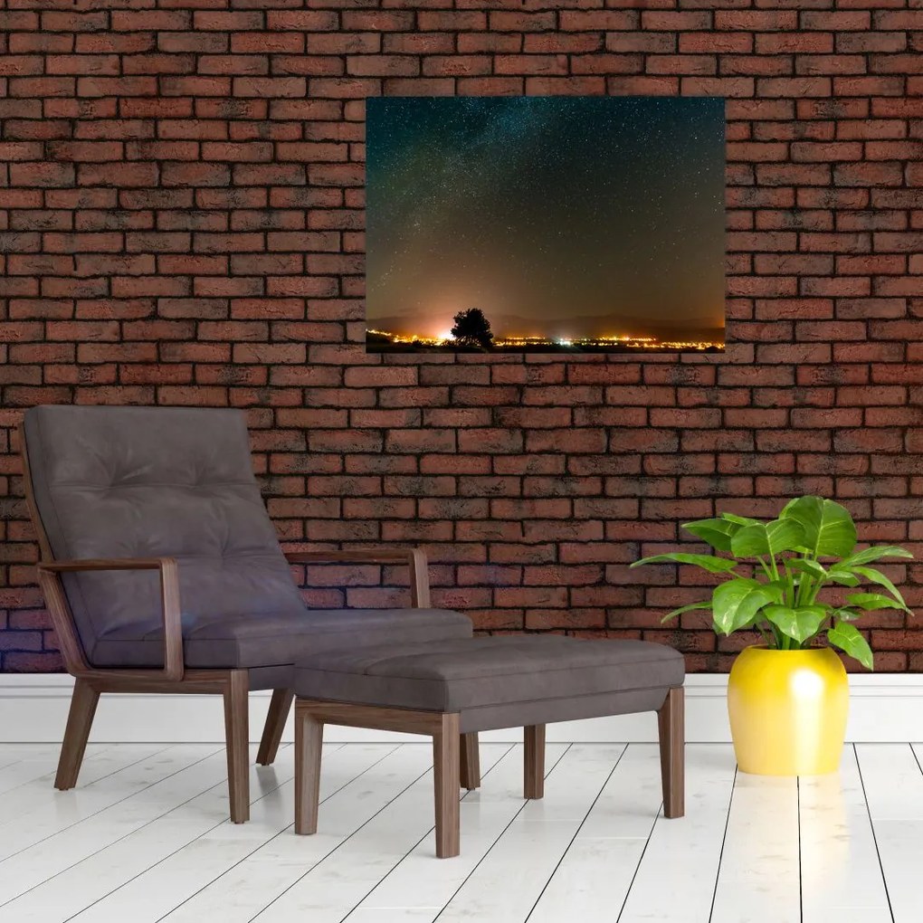 Obraz na szkle - Droga Mleczna (70x50 cm)