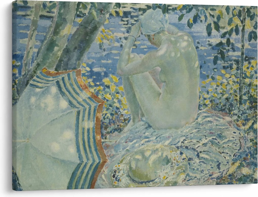 Obraz - Frederick Carl Frieseke, On the Bank, reprodukcje (70x50 cm)
