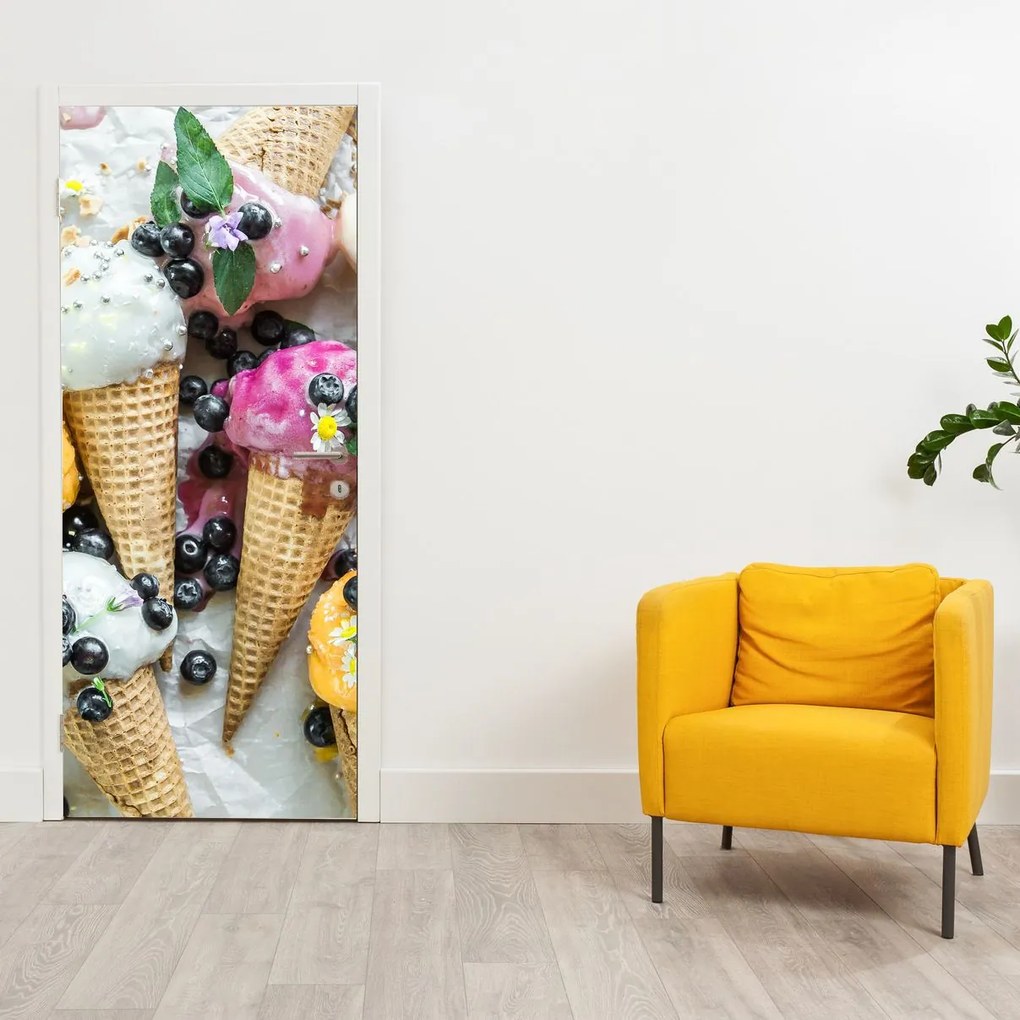 Fototapeta na drzwi - Lody (95x205cm)