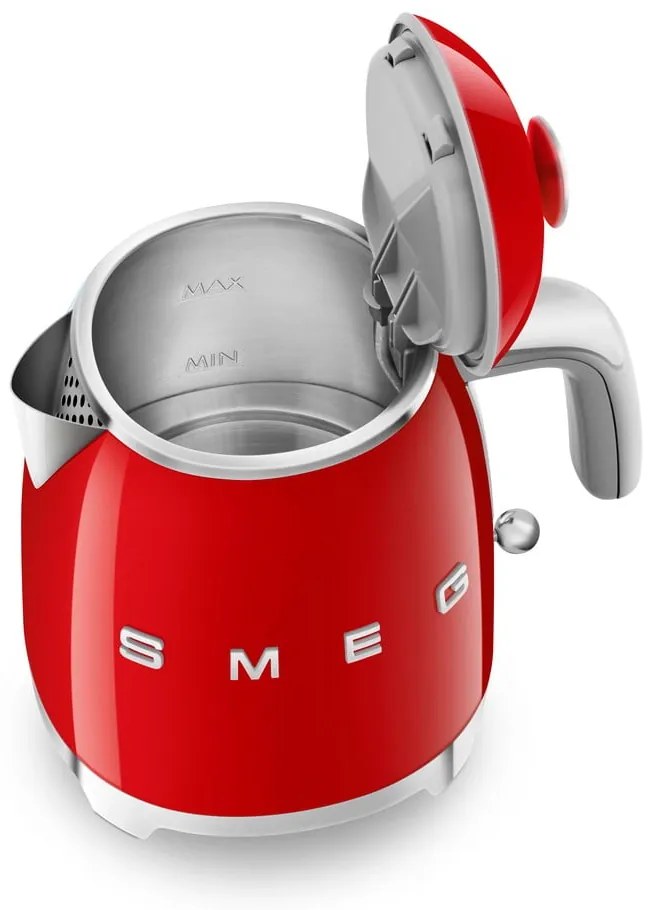 Czerwony czajnik elektryczny ze stali nierdzewnej 800 ml Retro Style – SMEG