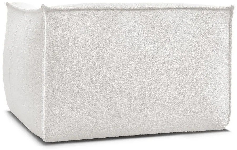 Biały fotel z materiału bouclé Giorgia – Bobochic Paris