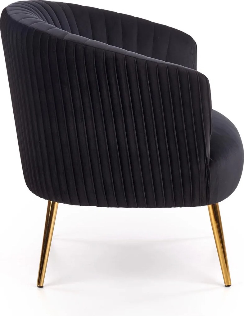 Tapicerowany fotel w stylu glamour Crown