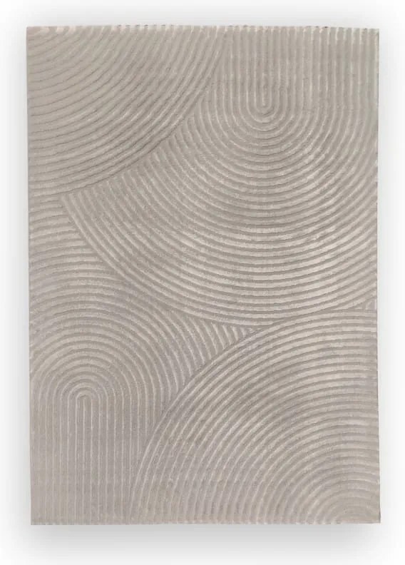 Dywan nowoczesny 3D Anett Geometria szary 120 cm x 170 cm