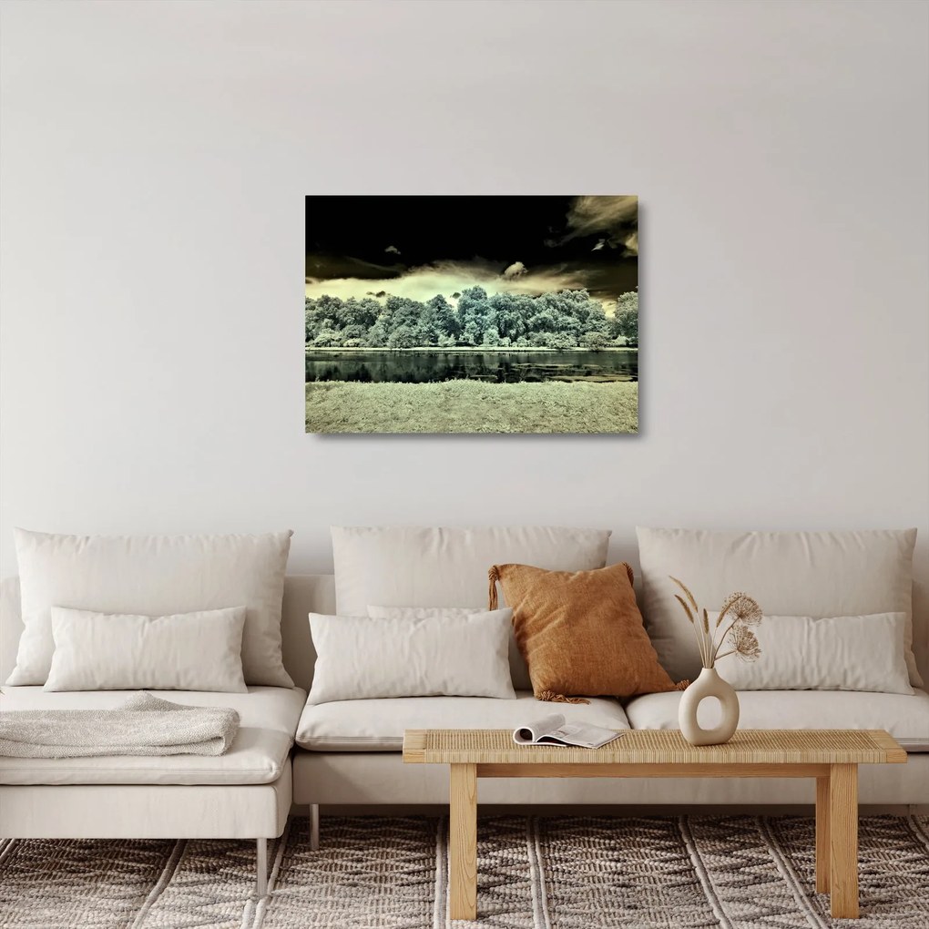 Obraz na szkle akwenu wodnego (70x50 cm)