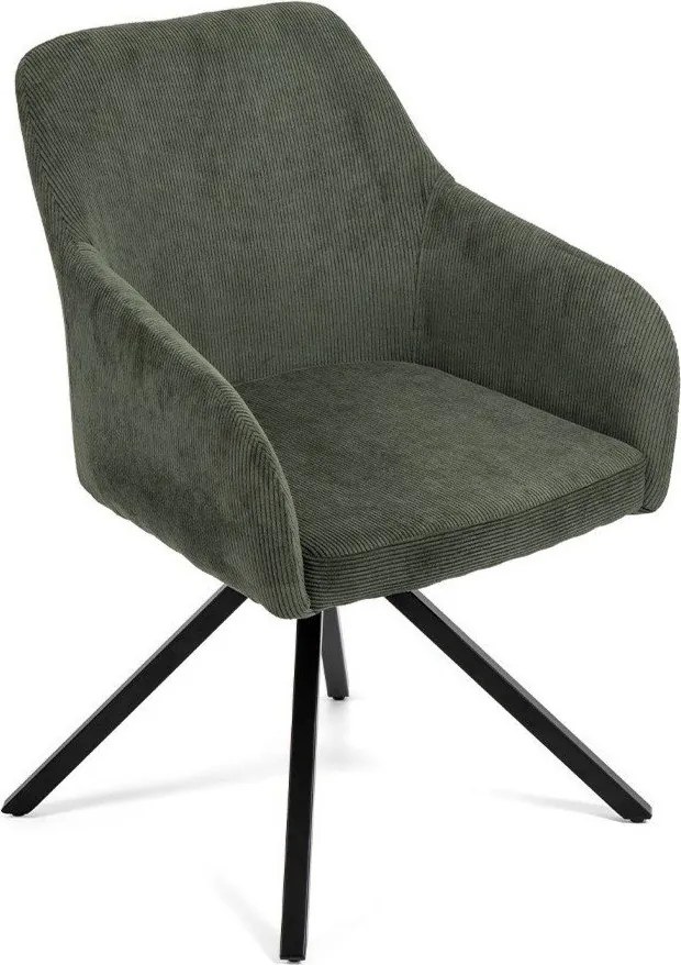 Zielony tapicerowany fotel jadalniany Lunio – Bonami Essentials