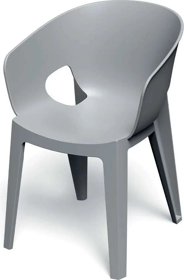 Plastikowe krzesło do ogrodu Premo Five z podłokietnikami