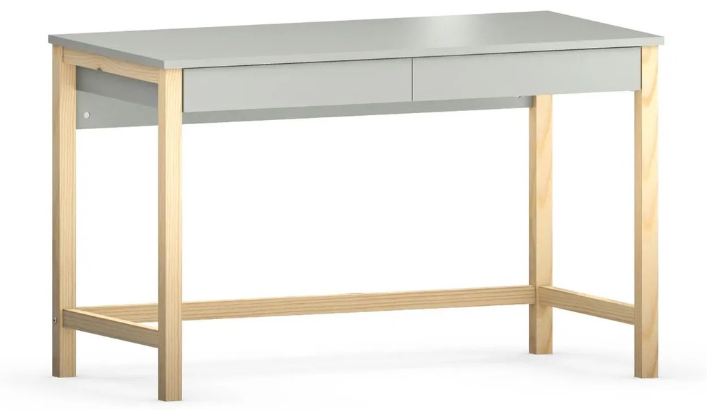 Szare biurko do pokoju dziecięcego 50x100 F4-H37