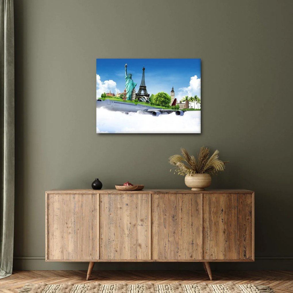 Obraz - Podróż dookoła świata (70x50 cm)