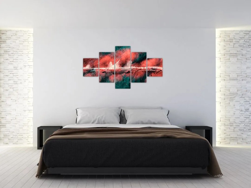 Obraz - Wybuch nafty (125x70 cm)
