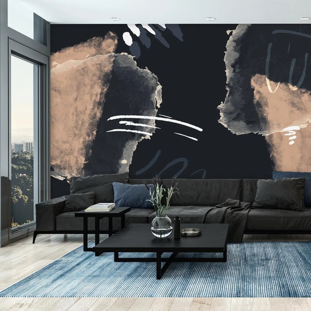 Fototapeta - Abstrakcja z kreskami (196x136 cm)