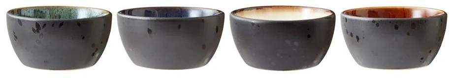 Czarne ceramiczne miski do serwowania zestaw 4 szt. 200 ml Gastro Black/Mix – Bitz