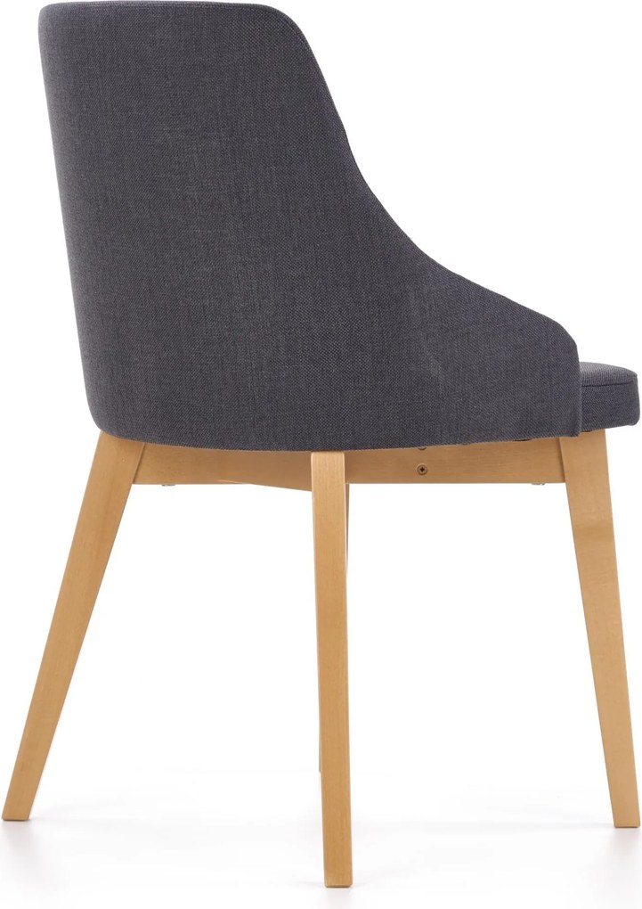 Wygodne krzesło na drewnianych nogach w kolorze dąb miodowy Toledo