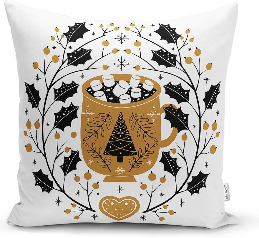 Poszewka na poduszkę ze świątecznym motywem 43x43 cm Golden Illustration – Mila Home