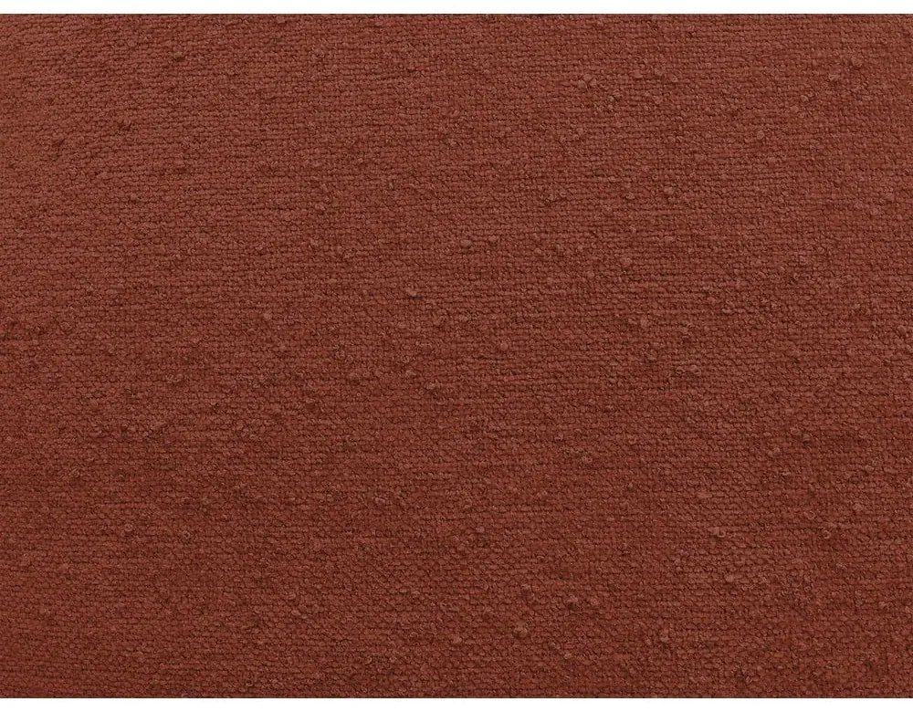 Ceglasty podnóżek z tkaniny szenilowej Everest – Bobochic Paris