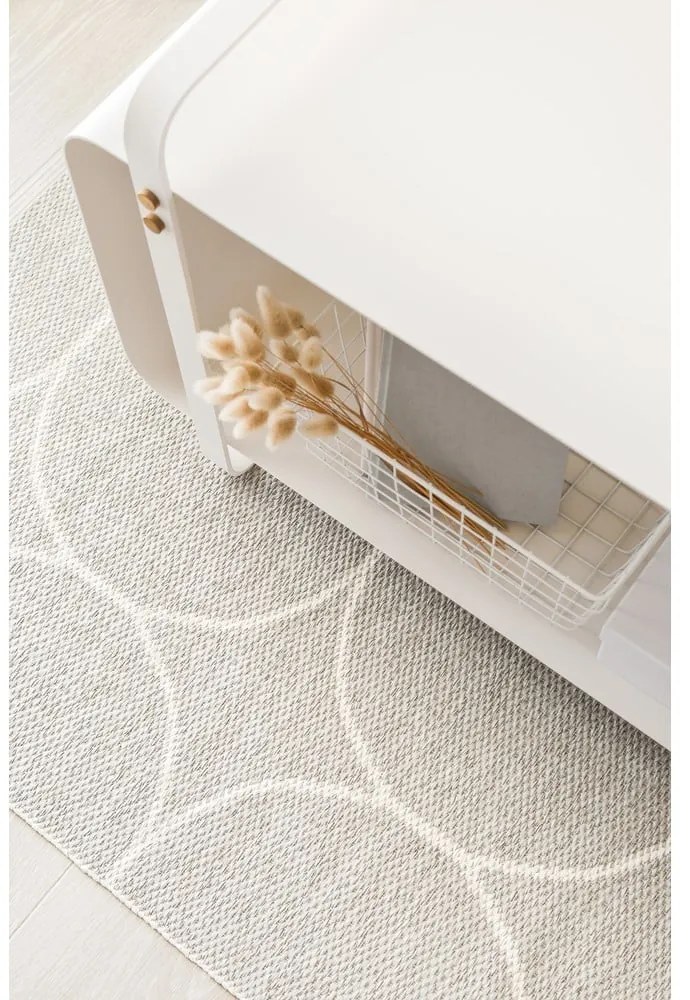 Kremowy dywan odpowiedni na zewnątrz 70x100 cm Boo Linen – Pappelina