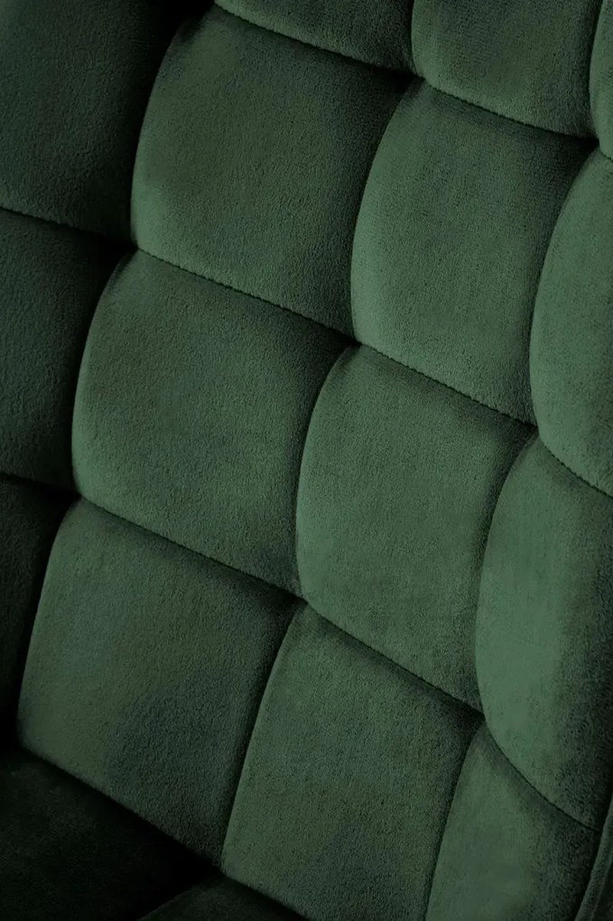 Krzesło tapicerowane K580 VELVET zielone HALMAR