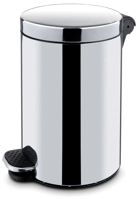 Wewnętrzny kosz na śmieci z pedałem, 30 l, nierdzewny błyszczący