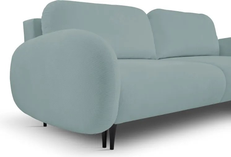 Sofa SOFT z funkcja spania i pojemnikiem TURKUSOWY RUN AGAIN 72