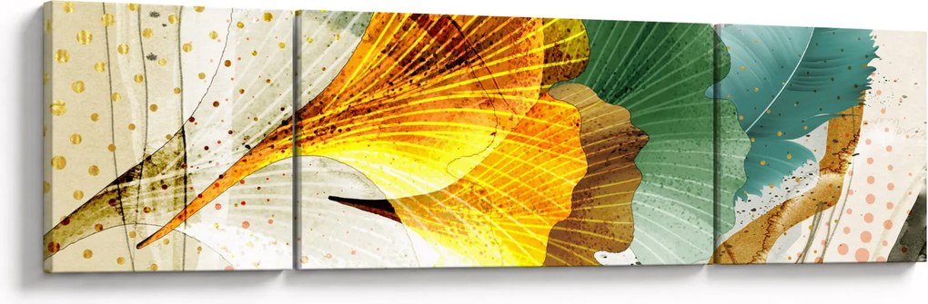 Obraz - Liście (170x50 cm)