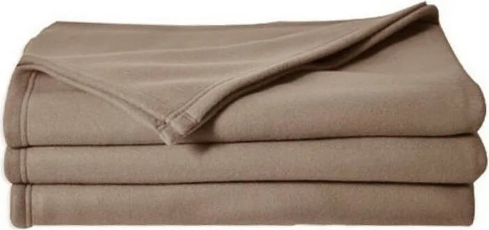 Koc Polarowy TAUPE 240x260 cm z Poliestru