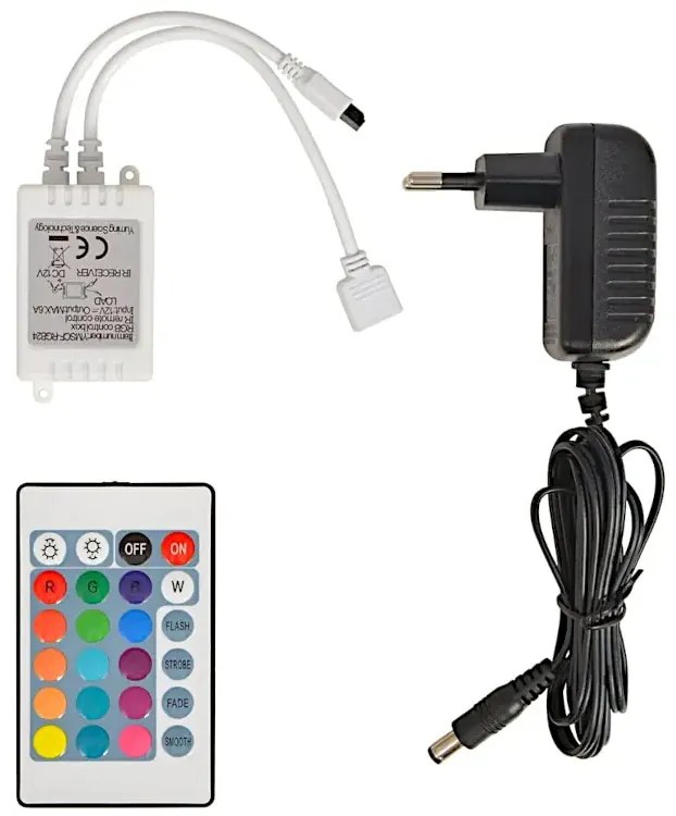 Czerwone łóżko auto z lampkami LED 90x200 - Dina