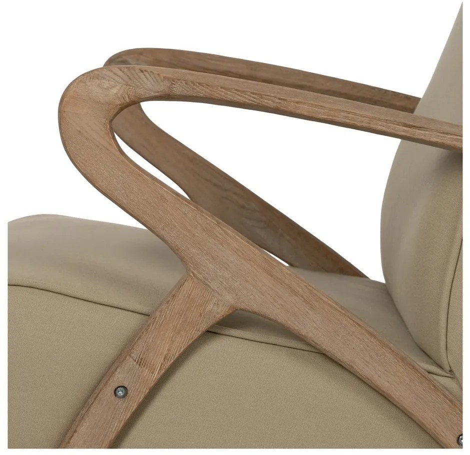 Beżowy fotel Weave – Ixia