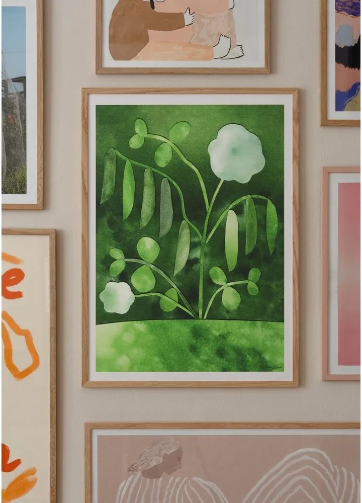 Plakat 50x70 cm Peas in Bloom – Anna Ravn Bjørn – The Poster Club