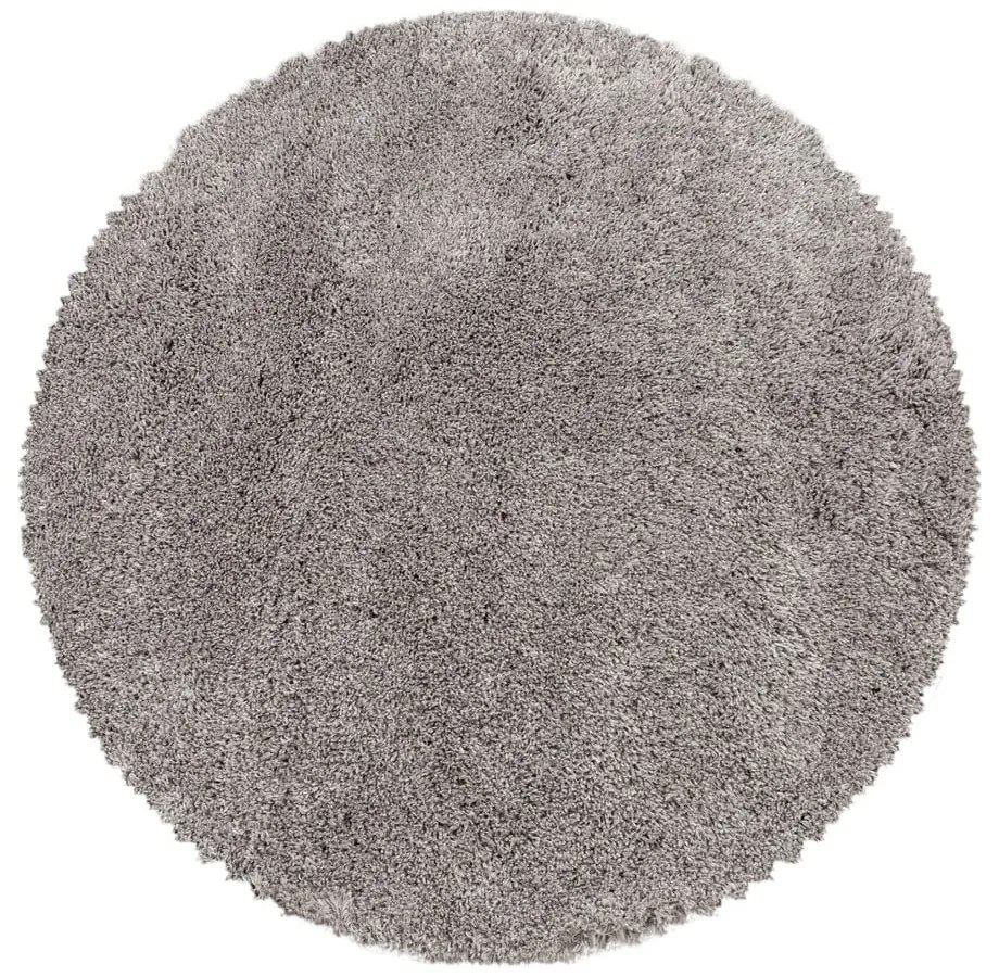 Jasnobrązowy okrągły dywan ø 160 cm Fluffy – Ayyildiz Carpets