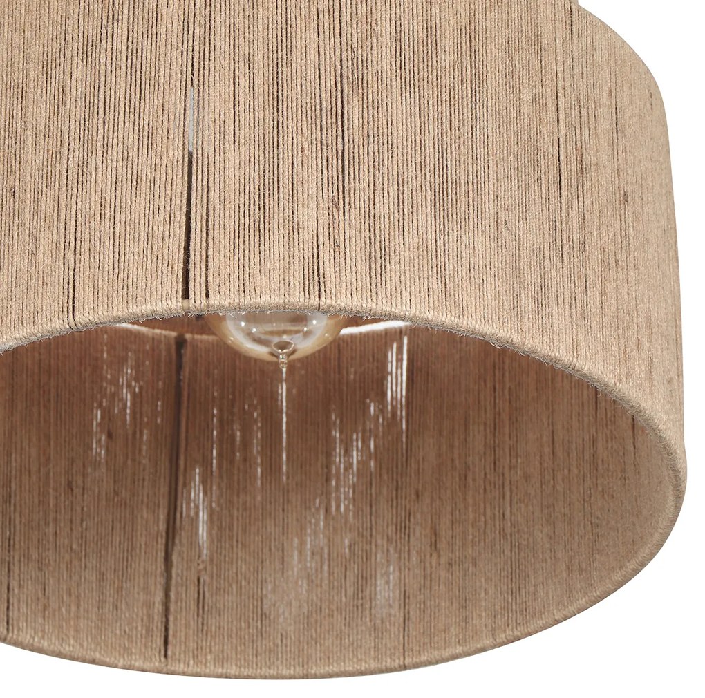 Lampa sufitowa Japandi brązowa z liną - SmilleJapandi Oswietlenie wewnetrzne