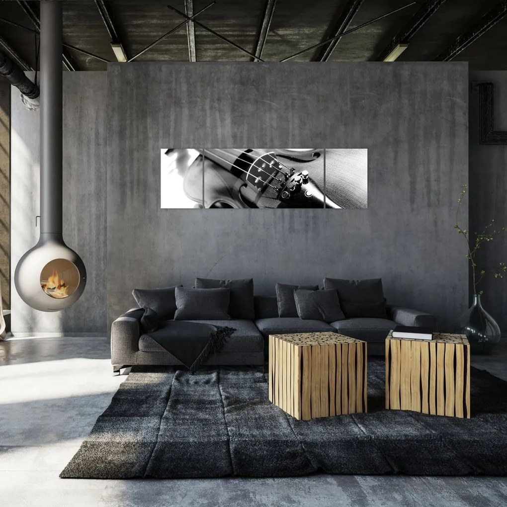 Obraz - Skrzypce (170x50 cm)