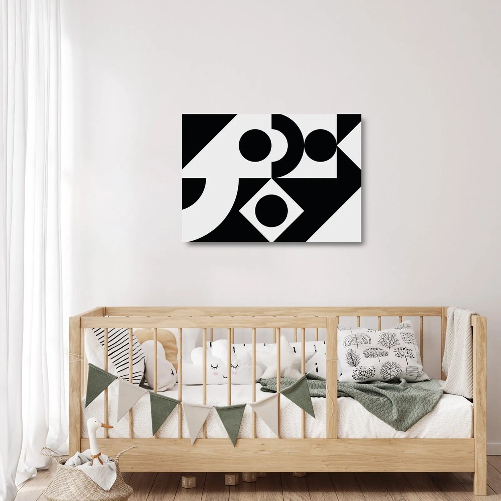 Obraz na szkle - Abstrakcja geometryczna N⁰1 (70x50 cm)