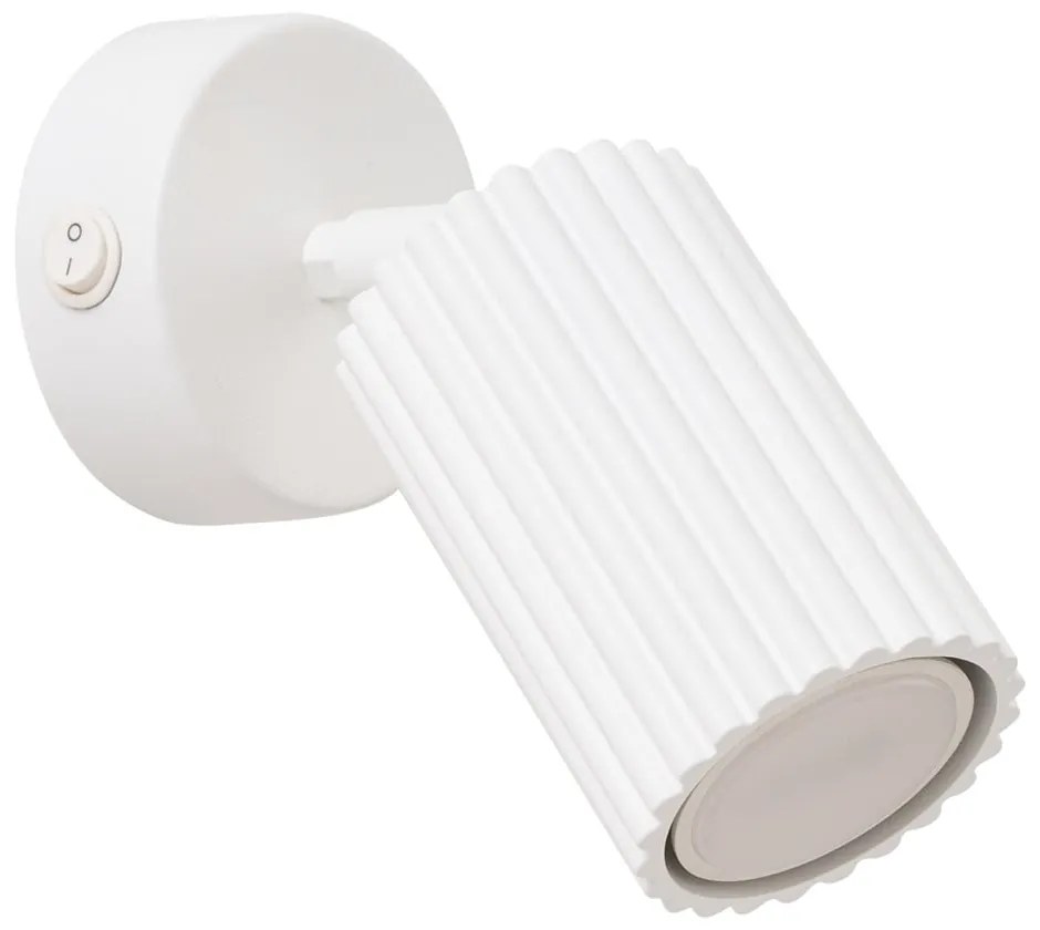 Biała lampa punktowa 8x16 cm Gleam – Sollux