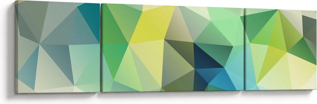 Obraz abstrakcji geometrycznej (170x50 cm)