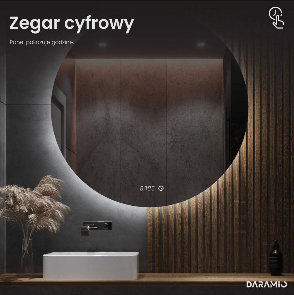 Lustro łazienkowe LED w kształcie kamienia G6