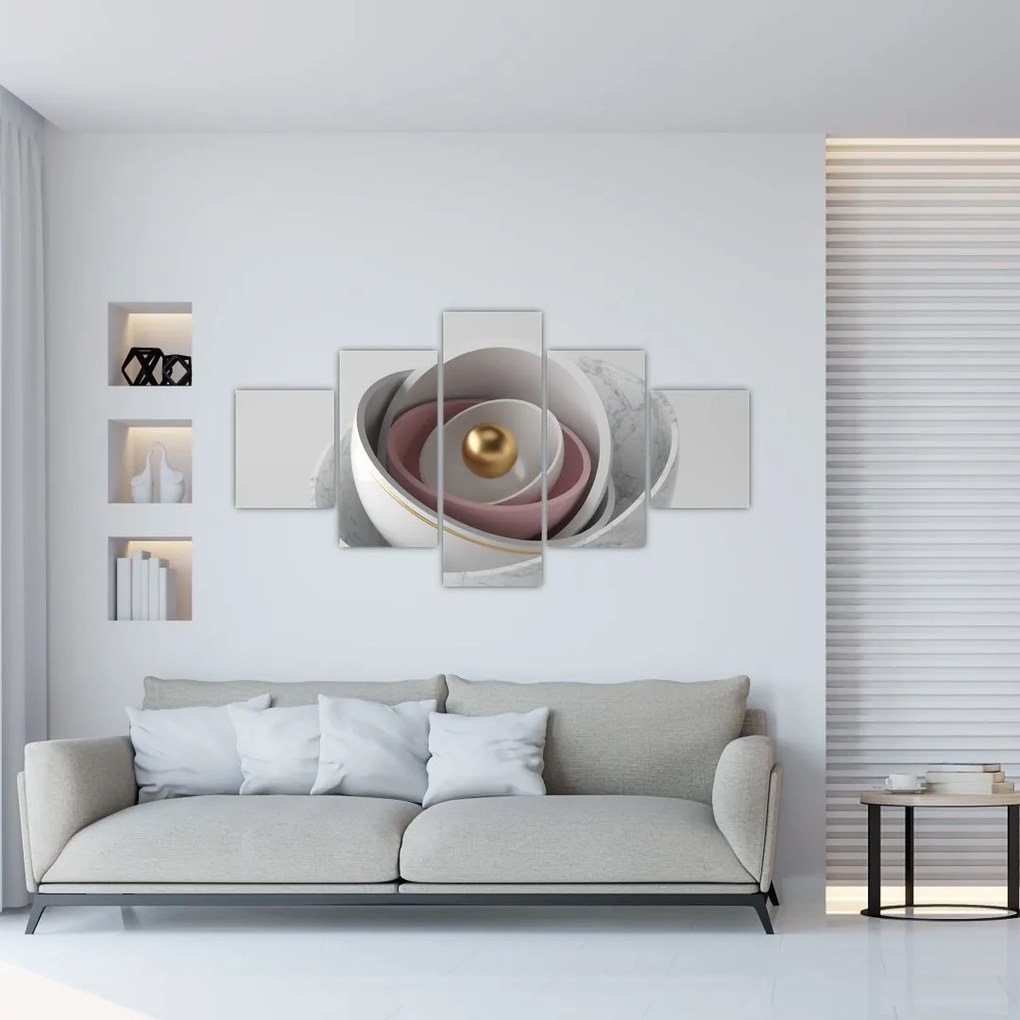 Obraz - Złota perła (125x70 cm)