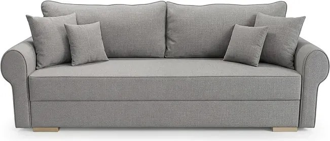 Sofa z Funkcją Spania RELON Szara Nowoczesna