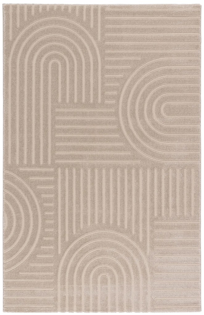Dywan nowoczesny 3D Louis beżowy 80 cm x 150 cm