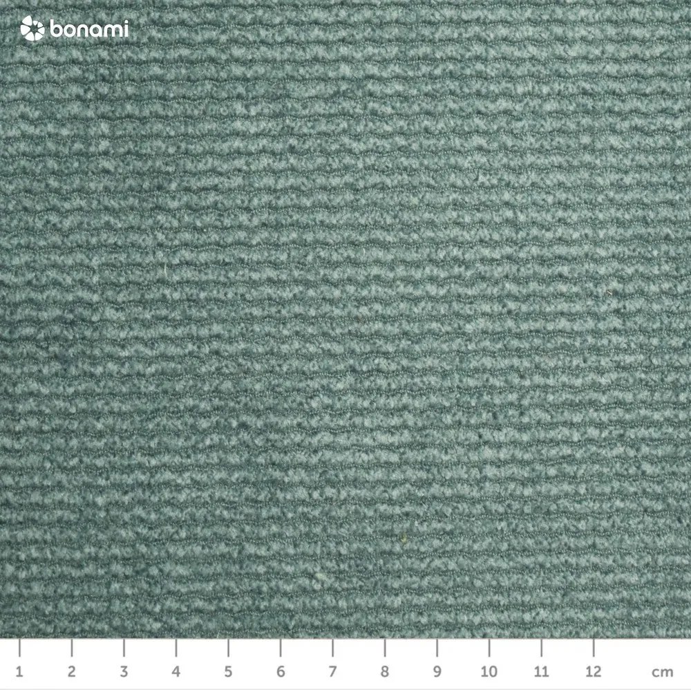 Turkusowa sztruksowa rozkładana/ze schowkiem sofa 215 cm Bjork – Bonami Selection
