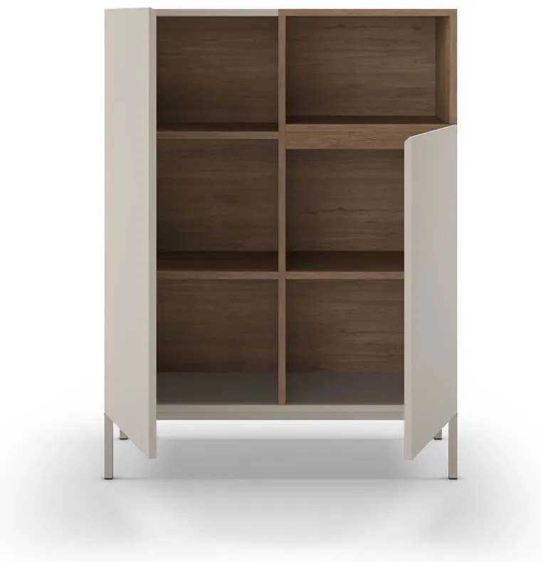 Kremowa szafka 90x120 cm Cailin – Marckeric
