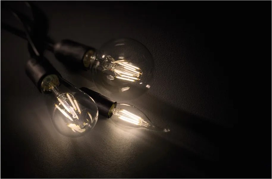 Żarówka LED/filamentowa z ciepłym światłem z gwintem E27, 7 W Globe – Trio